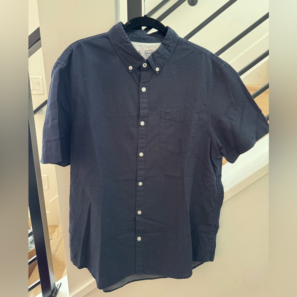 Original Penguin Blue Casual Button Down Shirt
